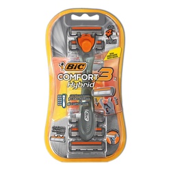 Aparelho Barba Bic Comfort 3 Hybrid +6 Cargas
