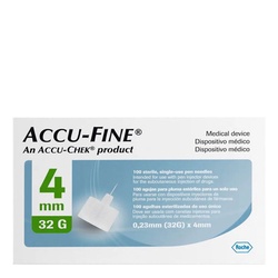 Agulha P/caneta 4mm Accu Fine 32g C/100