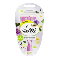 Aparelho Bic Fem Soleil Escaparelhoe C/3 Rosa/magnol