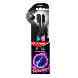 Escova Dental Colgate Slim Soft Black L2p1