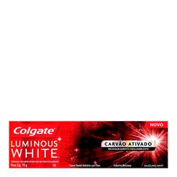 Creme Dental Colgate 70gr Luminous White Carvao