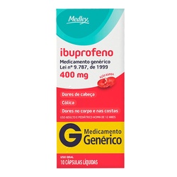 Ibuprofeno 400mg C/10caps