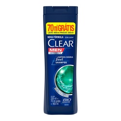 Shampoo Clear 400ml 2x1 Limpeza Diaria