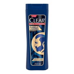 Shampoo Clear 200ml Cabelos E Barba