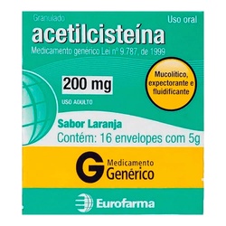 Acetilcisteina 200g C/16 Env