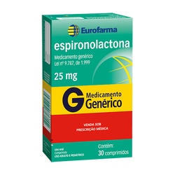 Espironolactona 25mg C/30 Cprs