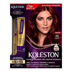 Tintura Koleston Kit 46 Borgonha+gloss Int