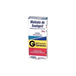 Maleato Enalapril 20mg C/30cpr