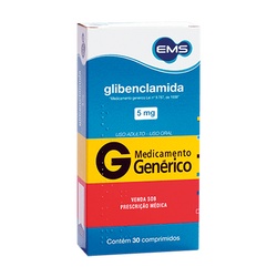Glibenclamida 5mg C/30 Ems