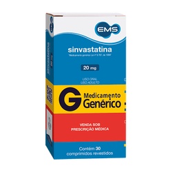 Sinvastatina 20mg C/30cps Ems