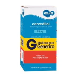 Carvedilol 25mg C/30cprs Ems