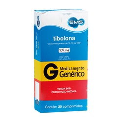 Tibolona 2,5 Mg C/30 Ems