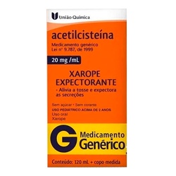 Acetilcisteina Xarpe Infantil 120ml Uniao Quimica