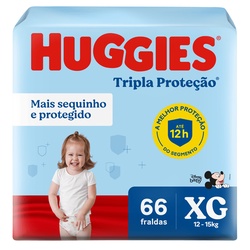 Fralda Huggies Tripla Hiper Xg 66un