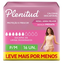 Fralda Plenitude Active Plus P/m L24 P22