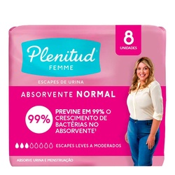 Absorvente Plenitud Femme Normal C/ab 8un
