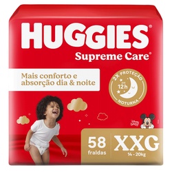 Fr Huggies Supreme Care Hiper Xxg C/58