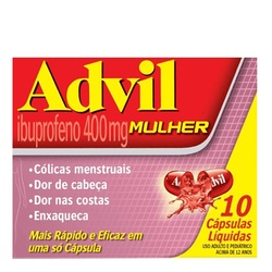 Advil Mulher 400mg C/10 Cps