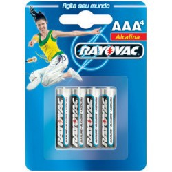 Pilha Rayovac Alc Aaa C/4 Carros