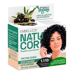 Tintura Natucor 1.110 Preto Intenso Prof