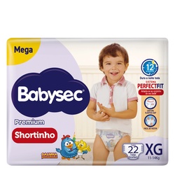 Fr Babysec Premium Shortinho Mega Xg 22un