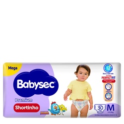Fralda Babysec Shortinho Mega M C/30(6)