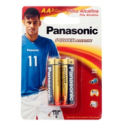 Pilha Panasonic  Alcal Pequena  Aa  C/2