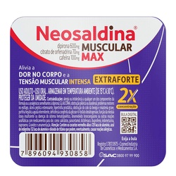 Neosaldina Muscular Max C/4cpr