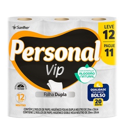 Papel Hig Personal Vip Fl Dp 20m Lv12pg11