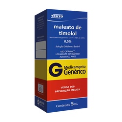 Maleato Timolol 0,5% 5ml Teuto