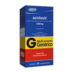 Aciclovir 200mg C/25cpr Teuto