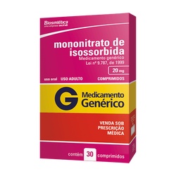 Mononitrato Isossorbida 20mg C/30cpr