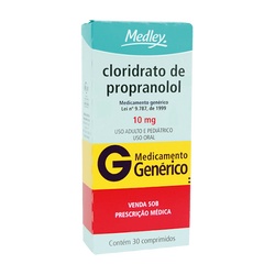Clor Propranolol 10mg C/30cpr