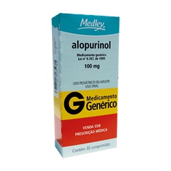 Alopurinol 100mg C/30cprs Medley