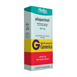 Alopurinol 300mg C/30 Medley