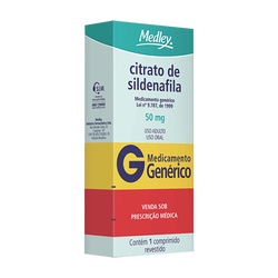 Citrato Sildenafila 50mg C/1 Medley