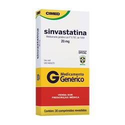 Sinvastatina 20mg C/30cprs  Cimed