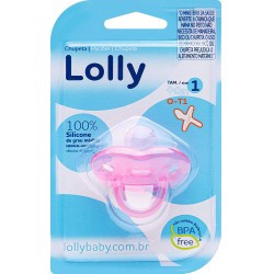 Chupeta Lolly Zoo Bona Sil Red T1 Rosa