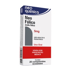 Neo Folico (ácido Fólico) 5mg C/20 Cpr