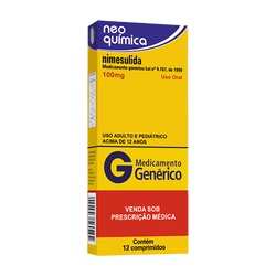 Nimesulida 100mg C/ 12 Cprs Neo Quimica