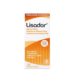 Lisador 500+65mg Cx 24 Comp