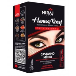 Kit Henna Cast. Medio 4gr Fixador 20ml Niraj