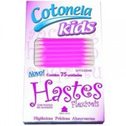 Hastes Flexiveis  Cotonela 75und Rosa Kids