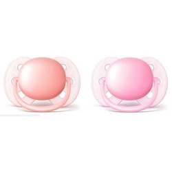 Chupeta Ultra Soft Dupla Lisa 0-6m Menina